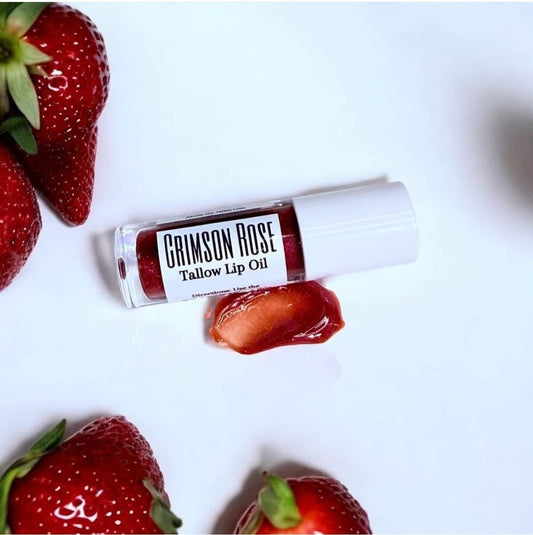 Crimson Rose Tallow Lip Oil