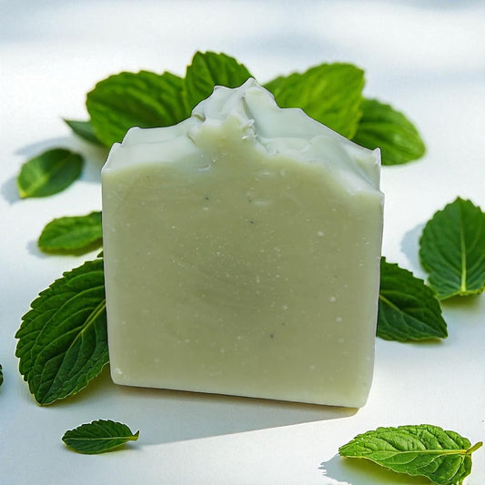 Tallow Soap Bar Blue Cypress, Peppermint, Tea Tree