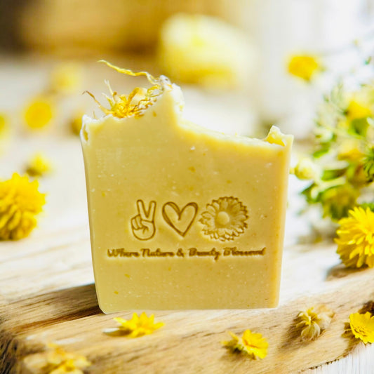 Calendula Tea Tallow Calendula Goat Milk & Honey Soap Bar