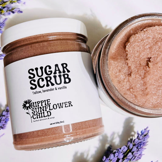 Lavender Vanilla, Tallow Sugar Scrub