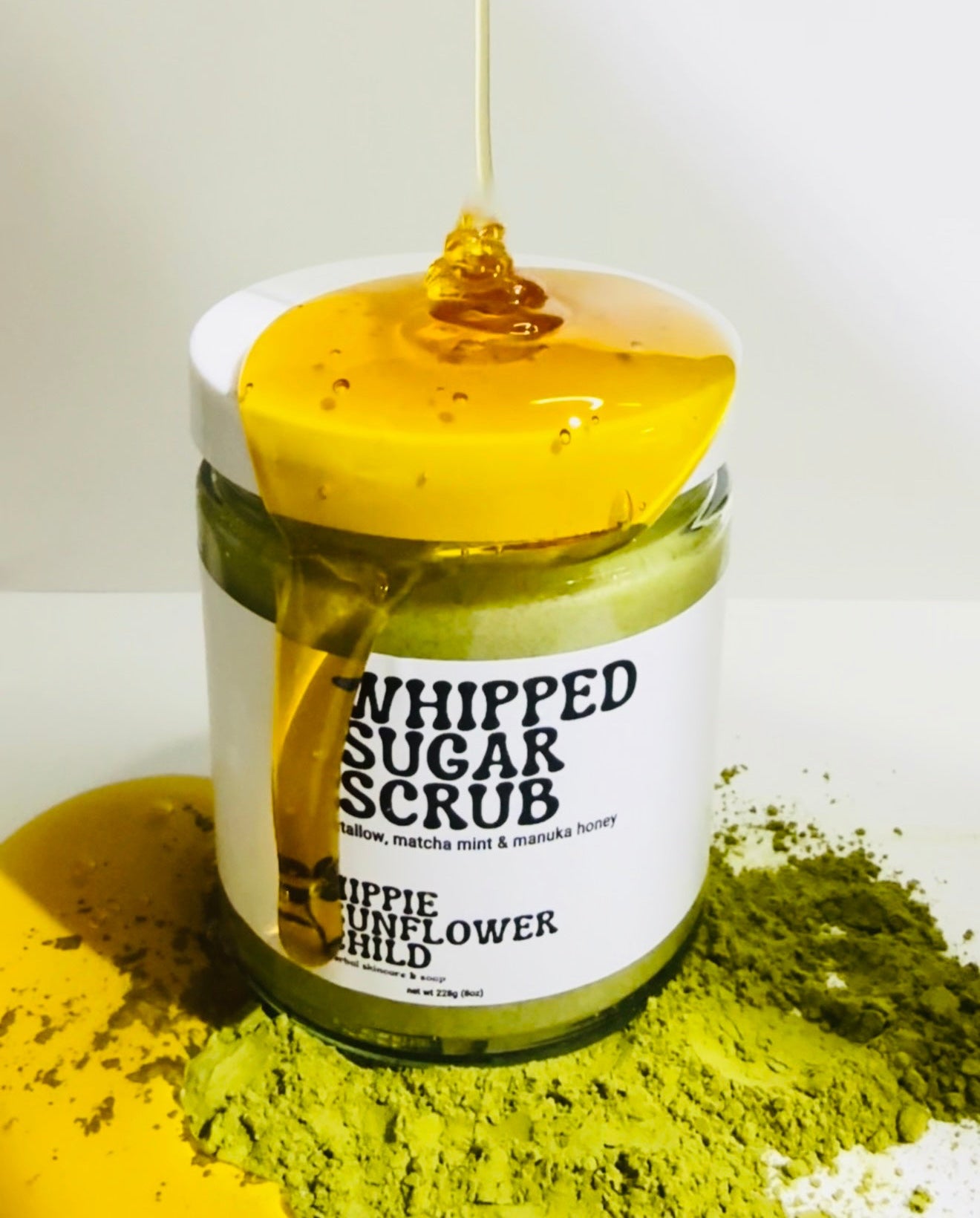 Tallow Matcha Eucalyptus Mint Manuka Sugar Scrub