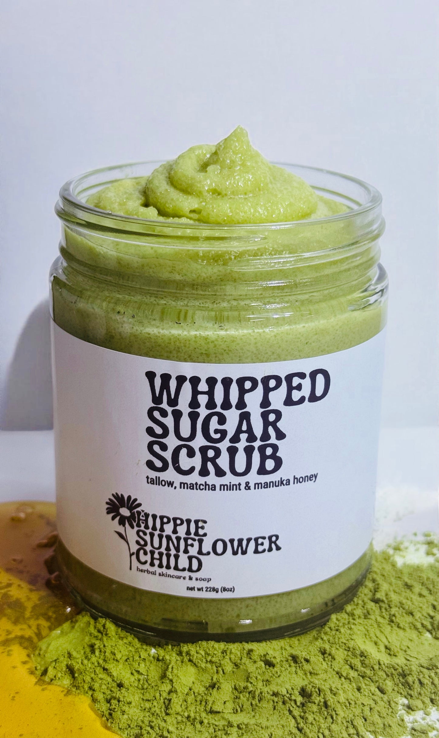 Tallow Matcha Eucalyptus Mint Manuka Sugar Scrub