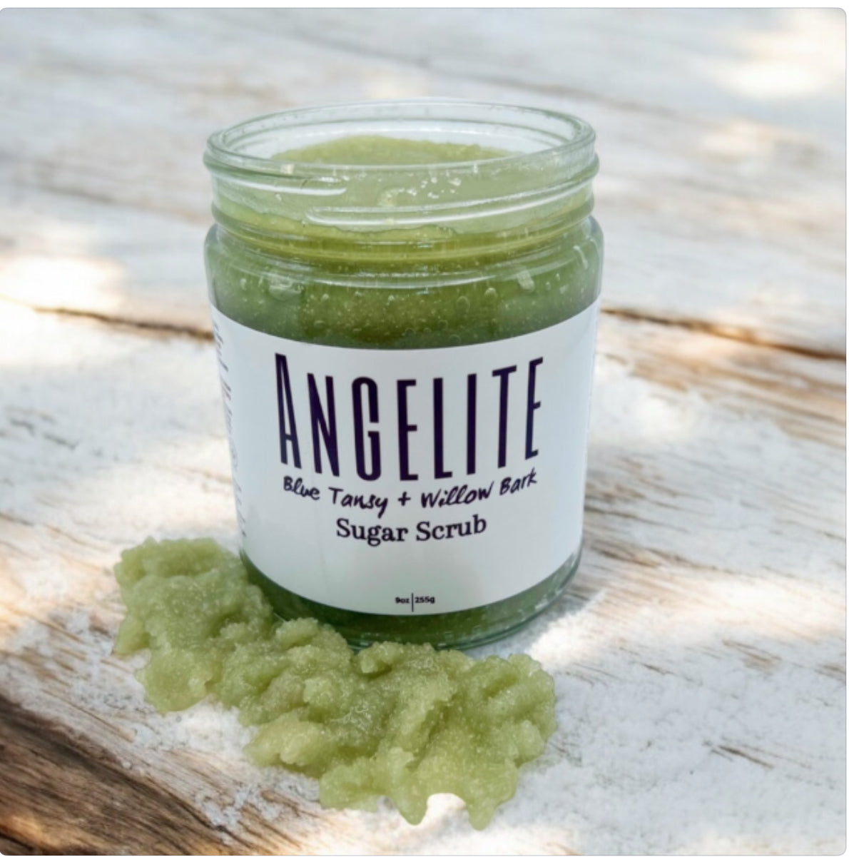 Angelite Blue Tansy and White Willie Bark Whipped Sugar Scrub