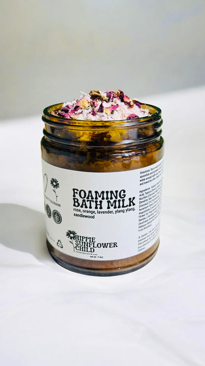 Foaming Bath Milk, rose, orange, lavender, sandlewood