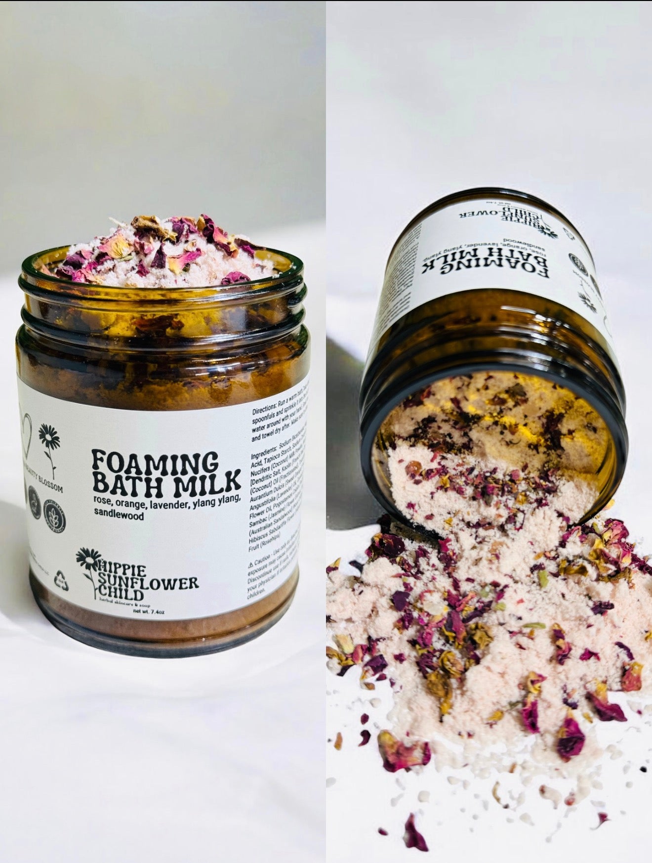 Foaming Bath Milk, rose, orange, lavender, sandlewood