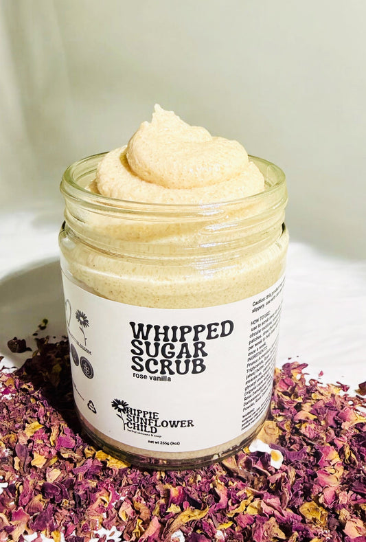 Rose Vanilla Whipped Sugar Scrub